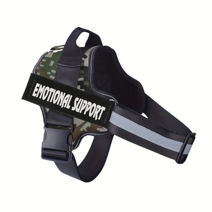 Emotional Support Dog Harness No-Pull Reflective Vest with Handle – Adjustable No-Choke ESA Pet Harness for Easy Walking & Training, XS to XXL, 11 Colors