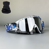 Graffiti White Blue Silvery Piece And Headscarf