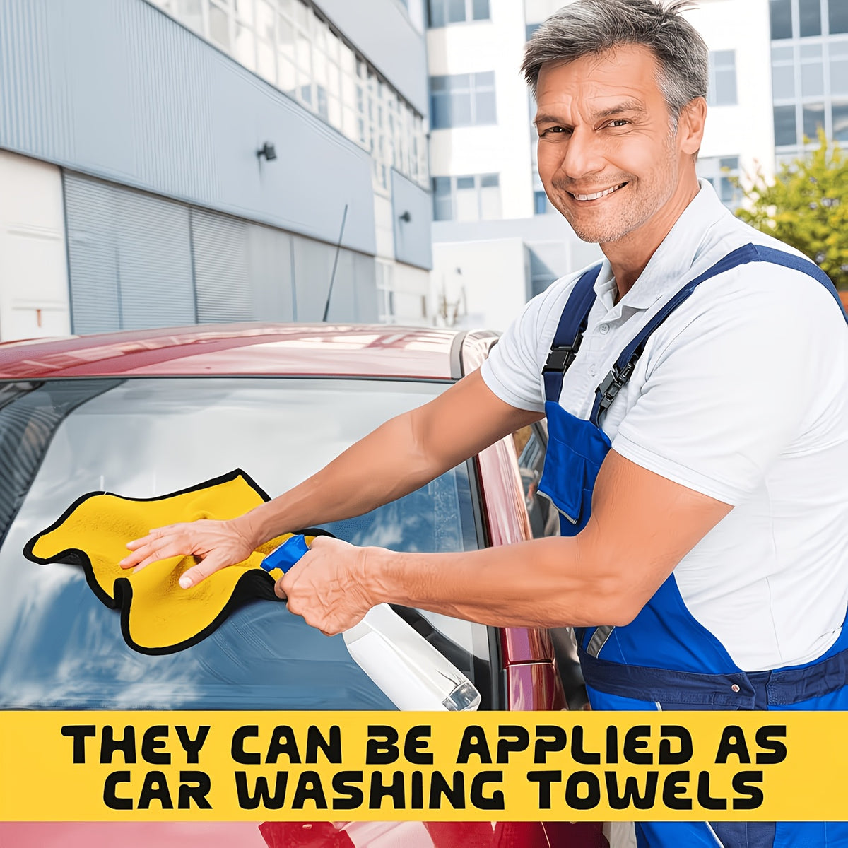30pcs Of Golden, Deep Blue & Dreamy Purple Thickened Microfiber Towels, 12×12 Inches Ultra Soft, Highly Absorbent Cloths For Car Cleaning, Drying & Polishing Durable Auto Care Supplies