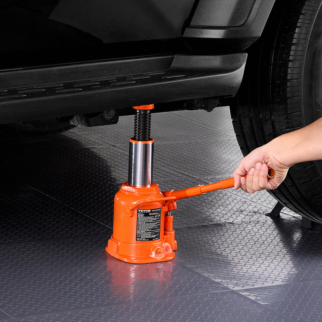 VEVOR Hydraulic Bottle Jack 20 Ton Manual High Lift Automotive Car Repair Shop