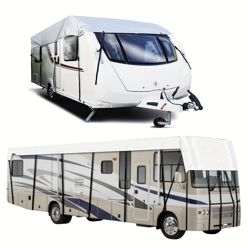 1pc of Robust RV Roof Cover Designed for Motorhomes, Travel Trailers, Caravans, And Buses, Offering UV And Sun Protection, Suitable for Rvs Measuring Between 5 to 12 Meters Or 16 to 40 Feet, Including RV Awnings And Additions
