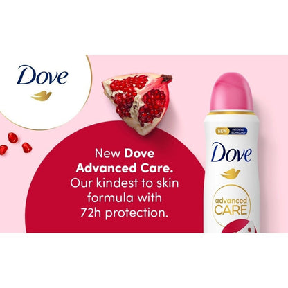 Pomegranate & Lemon Verbena Body Spray for Women Dove Go Fresh 150ml Long Lasting Freshness Quick Dry Invisible No White Marks Non-Sticky Lightweight Daily Deodorant Spray for Gym Travel 5oz