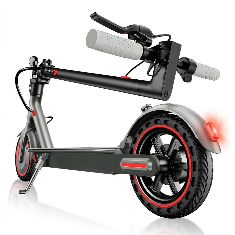 350W Foldable Electric Scooter for Adults 8.5 Inch Solid Tires 3-Speed LCD Display Dual Drum Brake EABS 15-20km Range 265 lb Capacity 32 lb Lightweight Urban Commuter E-Scooter