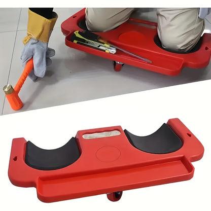 Rolling Knee Creeper Pad with Built-In Tool Tray – ABS High-Impact Frame, Cushioned Kneeling Pad for Car Repairs, Carpentry & Flooring, 11 Color Options