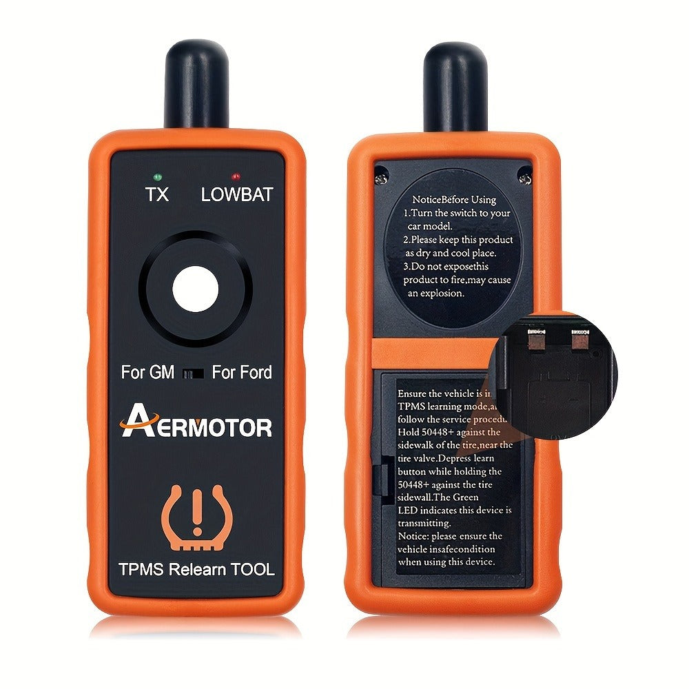 TPMS Relearn Tool 2-in-1 – Tire Pressure Sensor Reset & Activation for Ford & GM | 315MHz 433MHz | EL-50448 Compatible Automotive Diagnostic Tool