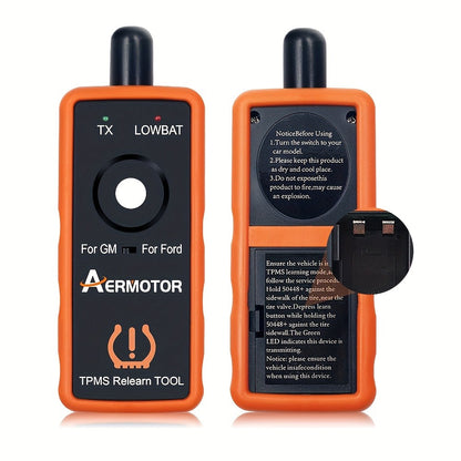TPMS Relearn Tool 2-in-1 – Tire Pressure Sensor Reset & Activation for Ford & GM | 315MHz 433MHz | EL-50448 Compatible Automotive Diagnostic Tool