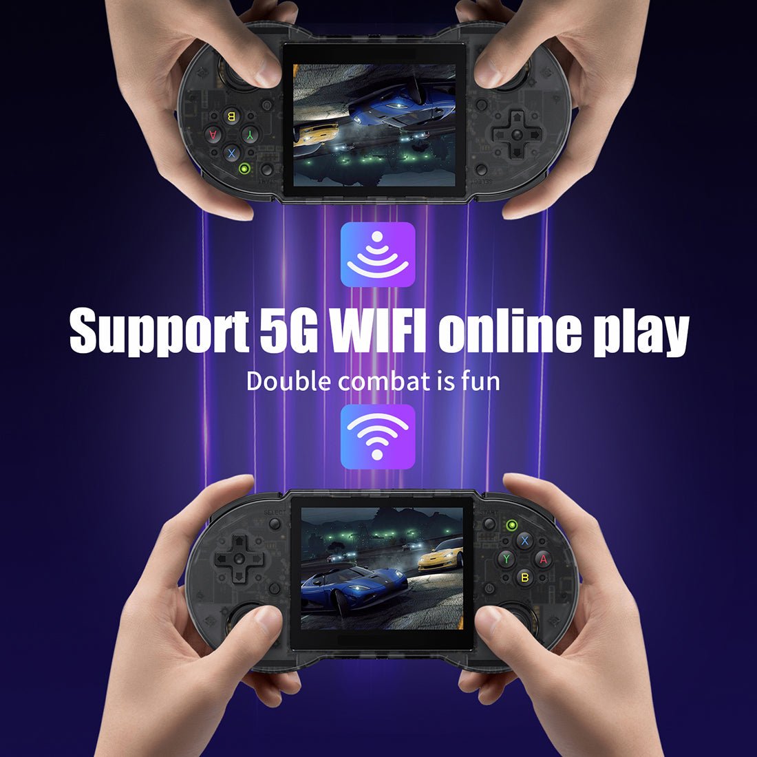 Anbernic RG353P Handheld Game Console Dual OS Android 11 Linux SNES Style 3.5-Inch IPS HDMI Retro Emulator 3500mAh 2GB RAM Wi-Fi Bluetooth