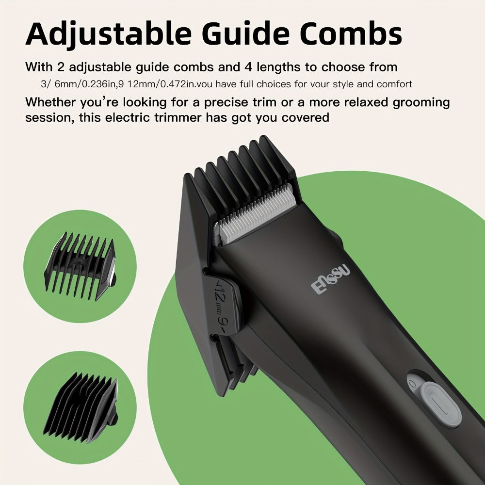 Ceramic Blade IPX7 Waterproof Ball Trimmer for Men Replaceable Head Electric Groin Pubic Body Hair Shaver LED Battery Display Safe Gentle Grooming Sensitive Areas Black Blue White