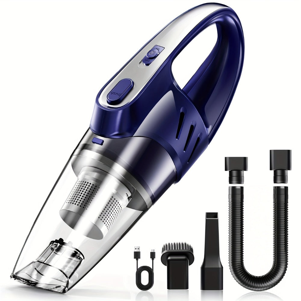 Cordless Handheld Car Vacuum Cleaner 6000PA - 2000mAh Rechargeable, Low Noise 40dB, 5 Accessories Included, Wireless Portable Auto Vacuum for Car Interior, Home & Pet Hair, Gift for Women, 6 Colors