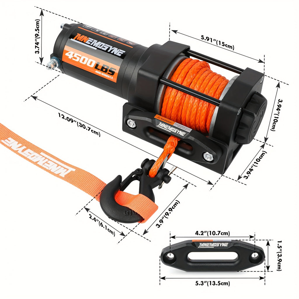 14500lb/13000lb/4500lb/3000lb Electric Winch 12V Winch Steel Cable Synthetic Rope 4WD/4X4 Offroad Towing Trucks Trailers Offroad Recovery Robust Construction For SUV Trailer Boat Winch ATV UTV ATV Winch Kit Winch Cover/winch Hitch Receiver To Choose
