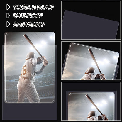 Card Sleeves 5000 Pack Clear Topload with Hard Card Holder and 35PT Soft Protectors for Trading Cards Sports Collectibles Baseball Football Cards Photos Game Card Storage and Protection Bulk Value Set