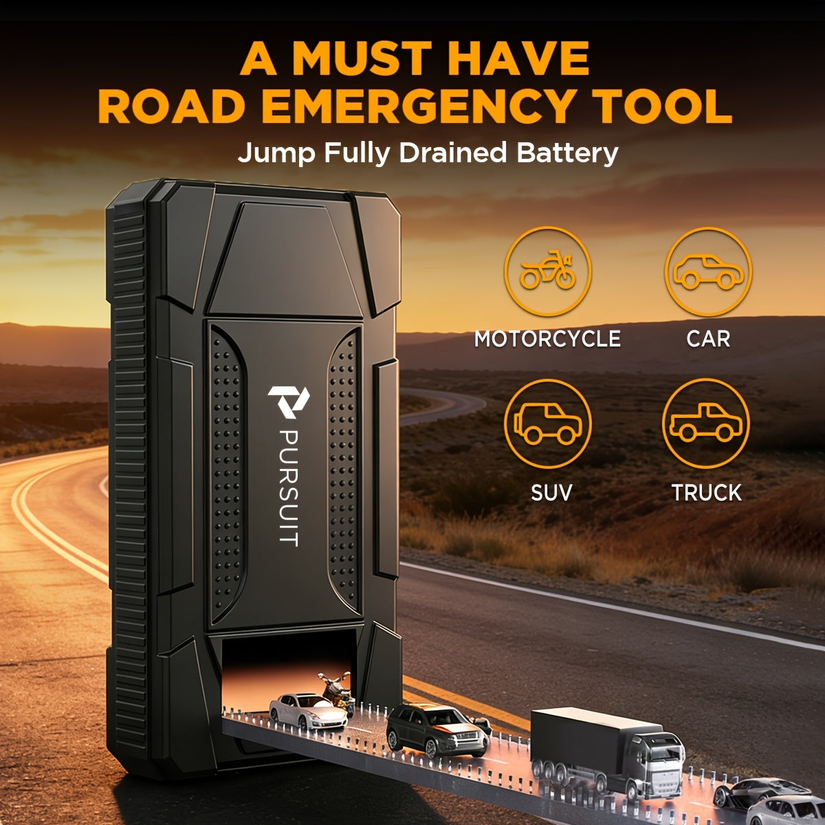 12V Portable Car Jump Starter 800/1000/2000A Peak Battery Booster Jump Box for Car Battery, for 1.59gal Gas & 1.06gal Diesel Cars with Smart Jumper to Prevent Overload Fire, USB Charge Ports & LED Flashlight, 6400mAh Power Bank, Gifts for Driver