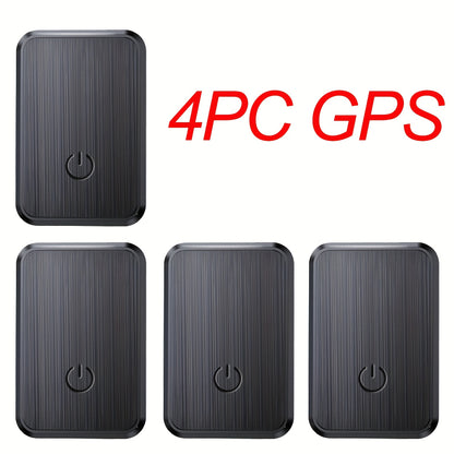 Mini GPS Tracker GF-08 Magnetic Real-Time Car Tracking Device – Global Coverage, No Subscription Fee, Stainless Steel Portable Hidden Vehicle Locator, 2/3/4/5/6 Pack