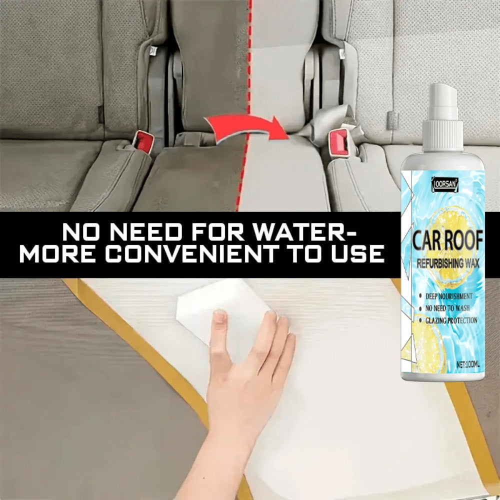 Automotive Interior Plastic Repair Agent 3.38oz - Dashboard Door Panel Steering Wheel Seat Restorer, Moisturizing Gloss & Wrinkle Repair with Applicator Sponge