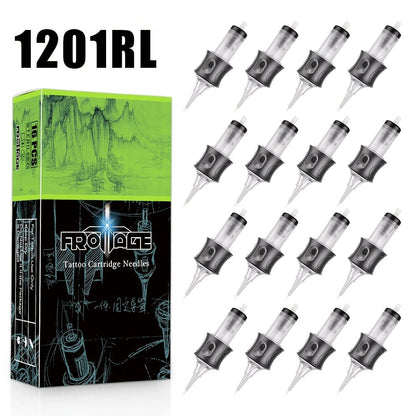 Tattoo Needle Cartridge Set 26 Sizes Integrated High Transparency Tips Round Liner Shader Curved Magnum M1 RL RS CM Disposable for Professional Artists & Beginners