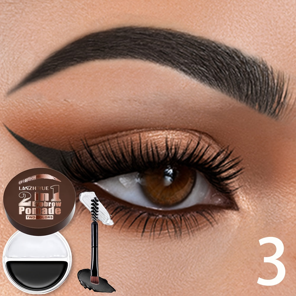 3D Microblading Brow Pen Waterproof Sweat-Proof Long-Lasting — Micro-Fork Tip Hair Stroke Effect Eyebrow Pencil with Brush Applicator Bold Precise Brow Definer 3 Shades All Skin Types