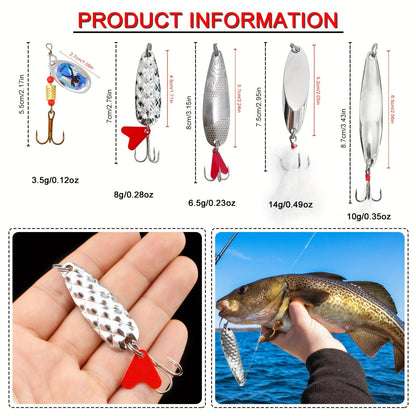 491-Piece Fishing Lures Kit – Complete Tackle Box Set with Soft Lures, Sinker Weights, Hooks, Jigs, Spinnerbait, Crankbait, Minnow & Plier for Freshwater & Saltwater | Fishing Gifts for Men