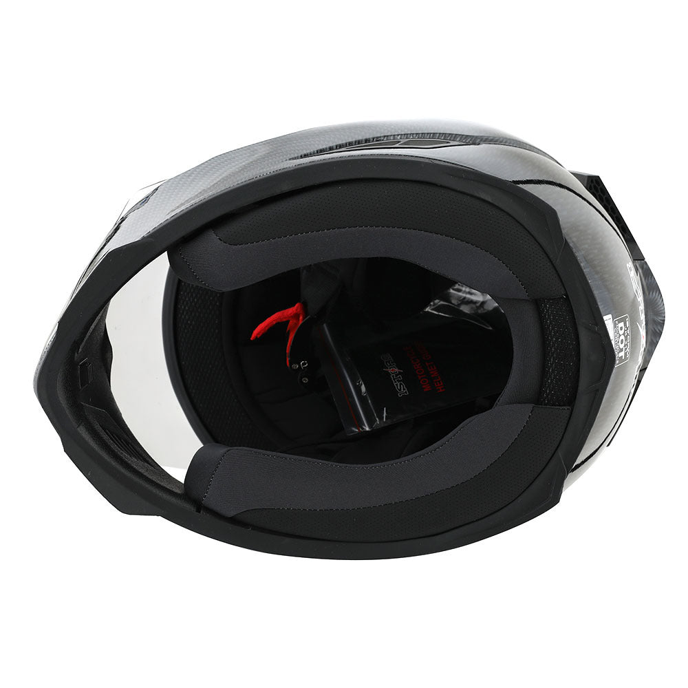 Motorcycle Full Face Helmet with Tinted Shield & Spare Clear Shield Quick Release Buckle Lightweight Aerodynamic Removable Washable Interior, Multiple Colors S M L XL