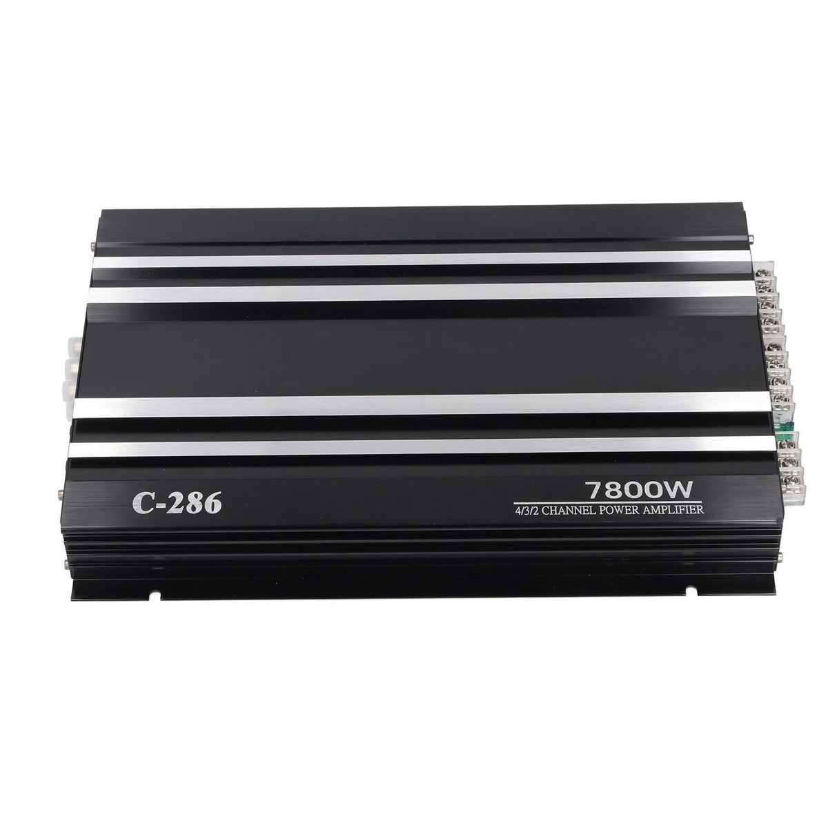 Car Stereo Amp Car Amplifier | 7800W 4 Channels A/B Class | Aluminum Alloy Pure Bass Power Amp for 12V Truck Boat UTV Motorcycle.