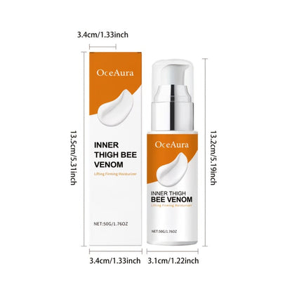 Thigh Firming Cream with Bee Venom – Anti-Cellulite Body Tightening Lotion, Coffee Seed & Ginger Extract, Lifts & Sculpts Skin on Thighs, Butt & Arms, Alcohol-Free for All Skin Types