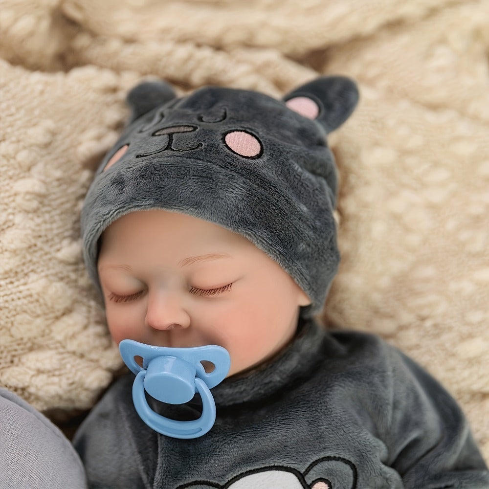 Reborn Baby Doll 18 Inch 45CM Lifelike Newborn Doll Only No Accessories – Realistic Baby Body, Safe for Kids Ages 3+, Customizable Starter Doll, Birthday Halloween Christmas Gift for Girls & Collectors