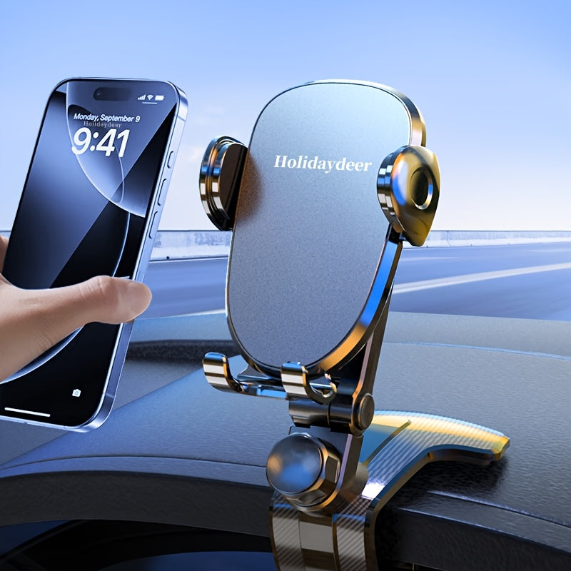 Car Mount 2026 New Model 360-Degree Car Phone Holder, Home and Car Navigation Support Bracket Clip, Multi-functional Car Navigation Mount, Phone Holder, Universal Car Accessories, Christmas, Holiday, New Year Gift