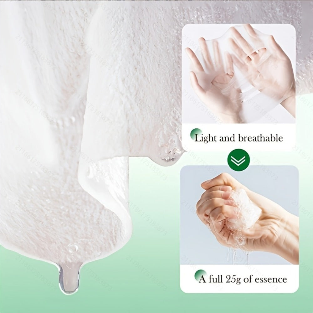 Aloe Vera Sheet Mask 30pcs Moisturizing Deep Hydration with Glycerin — Non-Greasy Soothing Face Mask for All Skin Types Spring Summer Skincare Gift for Women