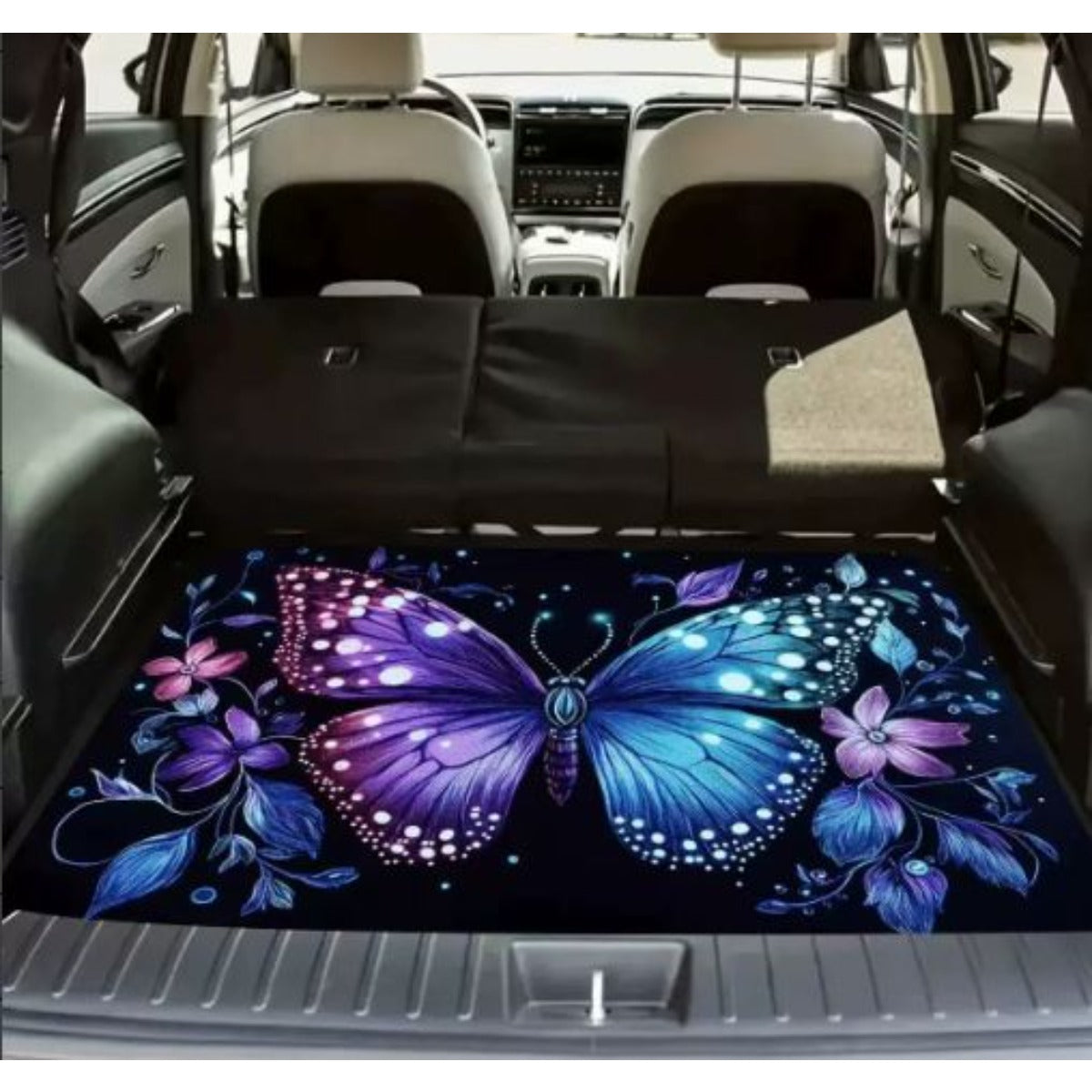 Car Trunk Mat Cargo Liner – Waterproof Non-Slip Trunk Floor Mat with Pattern Designs to Protect Vehicle Interior from Dirt, Spills & Scratches | Multiple Styles