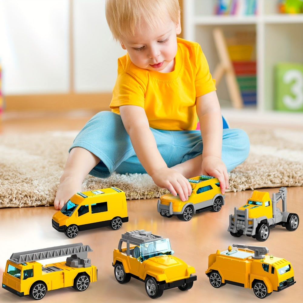 Jumbo Transport Airplane Toy for Kids with 10 Cars & Spray Mist, Cargo Plane Playset Toddler Boy Girl Birthday Gift Ages 3+