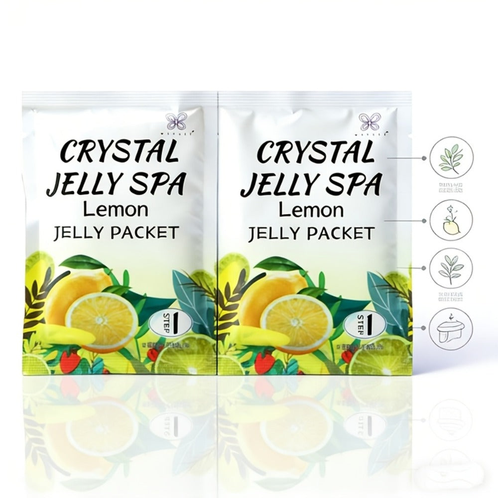 Foot Soak for Dry Cracked Feet Jelly Spa Bubble Bath Salt — Moisturizing Exfoliating Foot Care Treatment, Honey Lavender Lemon & Rose Scents, Relaxing At-Home Pedicure Spa Gift for Women & Men