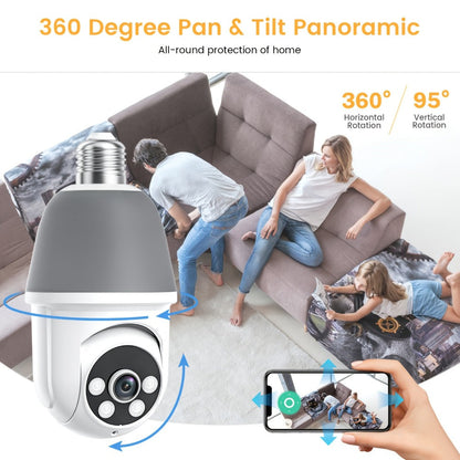 AI Auto Tracking Security Camera 360° Panoramic 1920P | Infrared Night Vision Two-Way Audio 2.4GHz USB Charging | Wireless Indoor Surveillance Camera Human Motion Detection