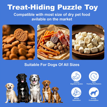 Snuffle Ball Dog Toy - Interactive Foraging Treat Dispenser & Slow Feeder Puzzle Toy for Small Medium Large Dogs, Snuffle Mat Ball for Mental Stimulation, Puppy Enrichment Toy, No Battery Required