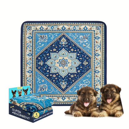 Washable Reusable Dog Pee Pads – Super Absorbent Non-Slip Puppy Training Pads in Multiple Sizes | Heavy-Duty Leakproof Pet Pads for Floor, Crate, Couch & Whelping | 3 Patterns, 4 Size Options
