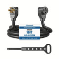 50 Amp RV Extension Cord, 125/ 250VAC 12500W Heavy Duty EV Power Cord, NEMA 14-50P to 14-50R 6/ 3+8/ 1 Copper Wire, STW Power Cable, for RV, EV, Camper, 10 Feet