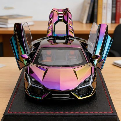 1:24 Scale Die-Cast Sports Car Model Collectible - Zinc Alloy Static Ornament with Realistic Details, Home Desktop Decoration, Gift for Car Lovers Men Adults
