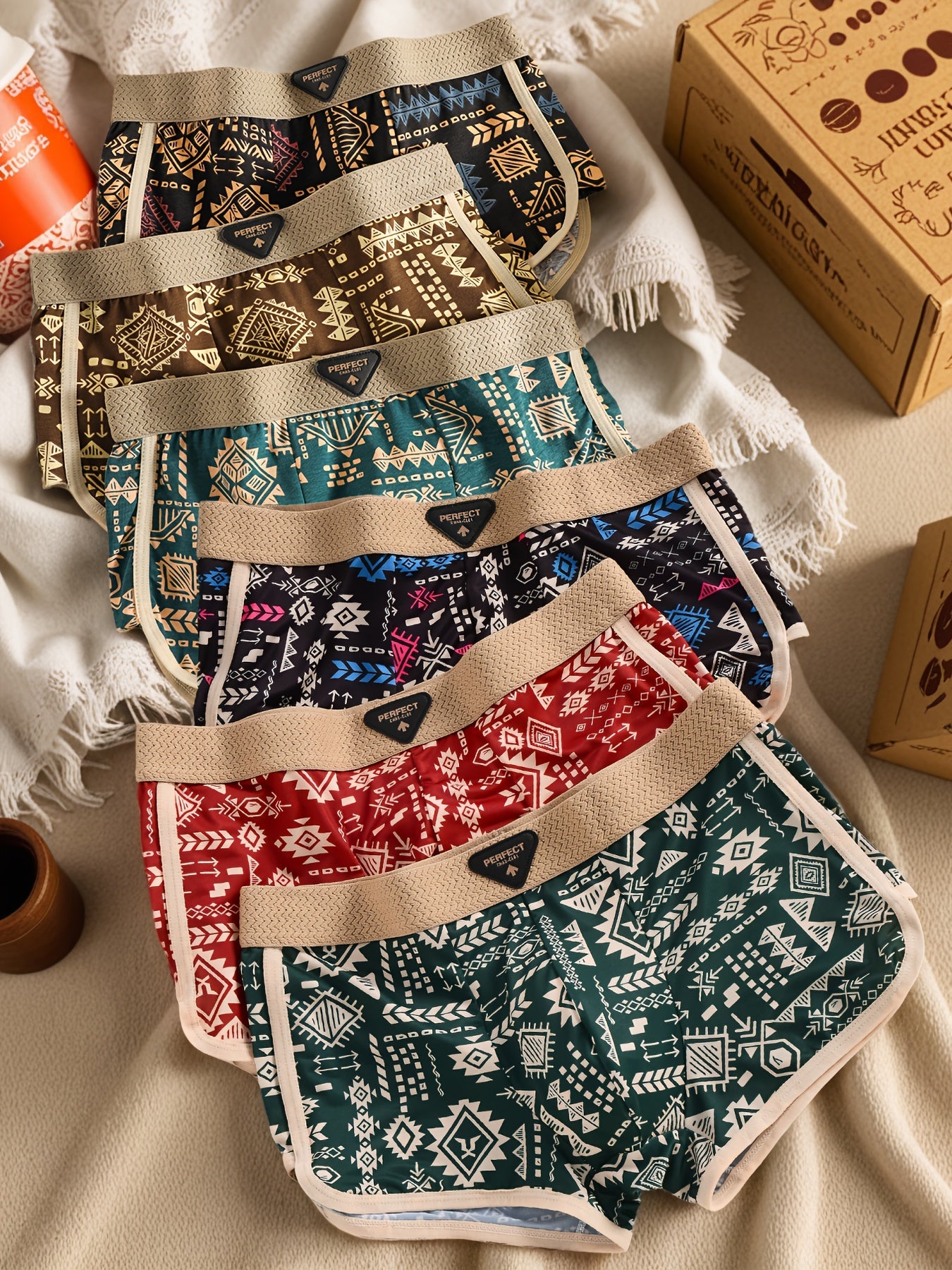 Men’s 6-Pack Boxer Briefs - Breathable Daily Comfort