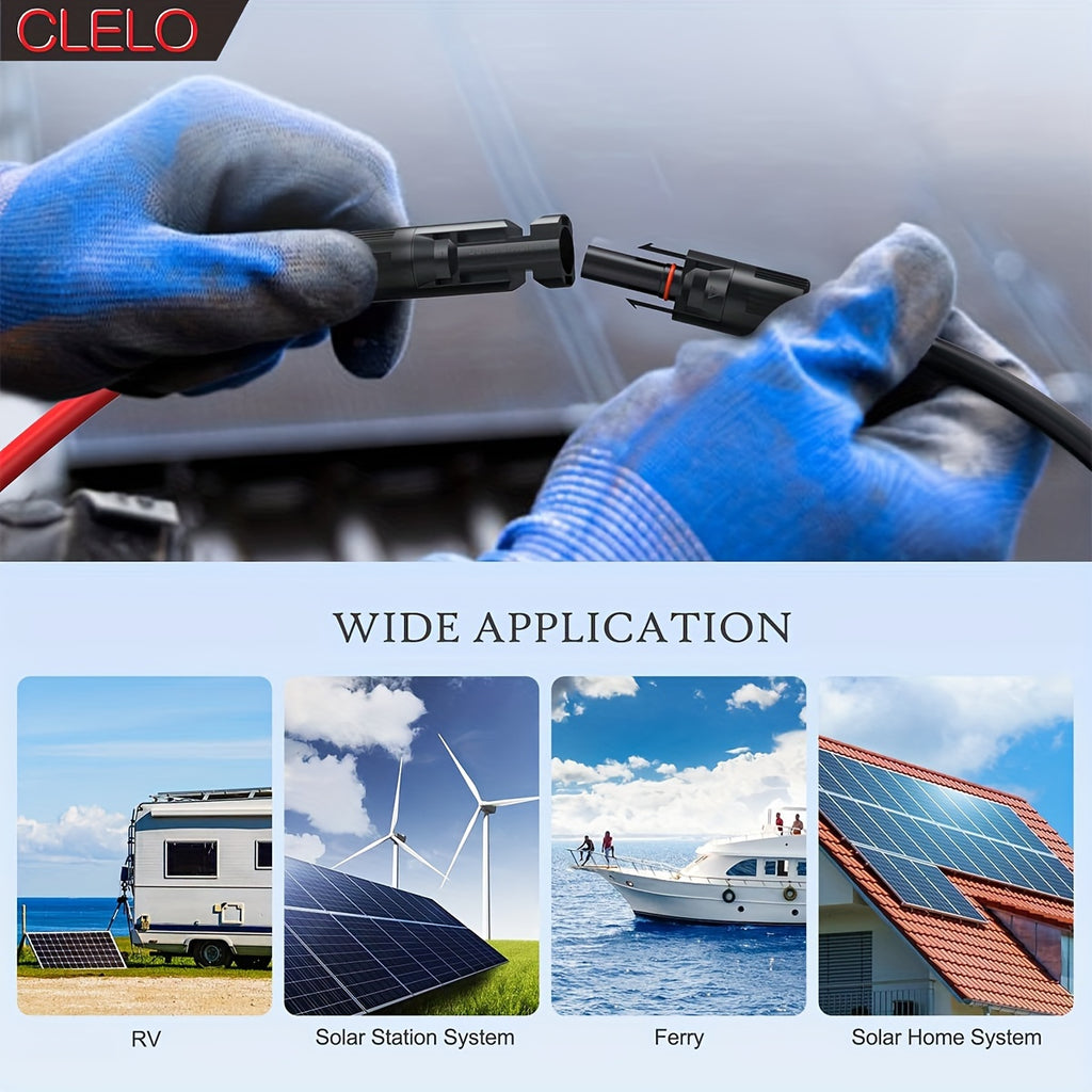 CLELO Solar Panel Extension Cable 14AWG 30ft/ 40ft
