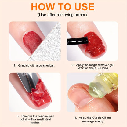 Cuticle Oil Set 6 Scents with Jojoba Oil Grape Seed Oil & Vitamin E — Paraben-Free Plant-Based Daily Nail Treatment for Dry Damaged Broken Thinning Nails & Cuticles, Nail Care Gift Set for Women