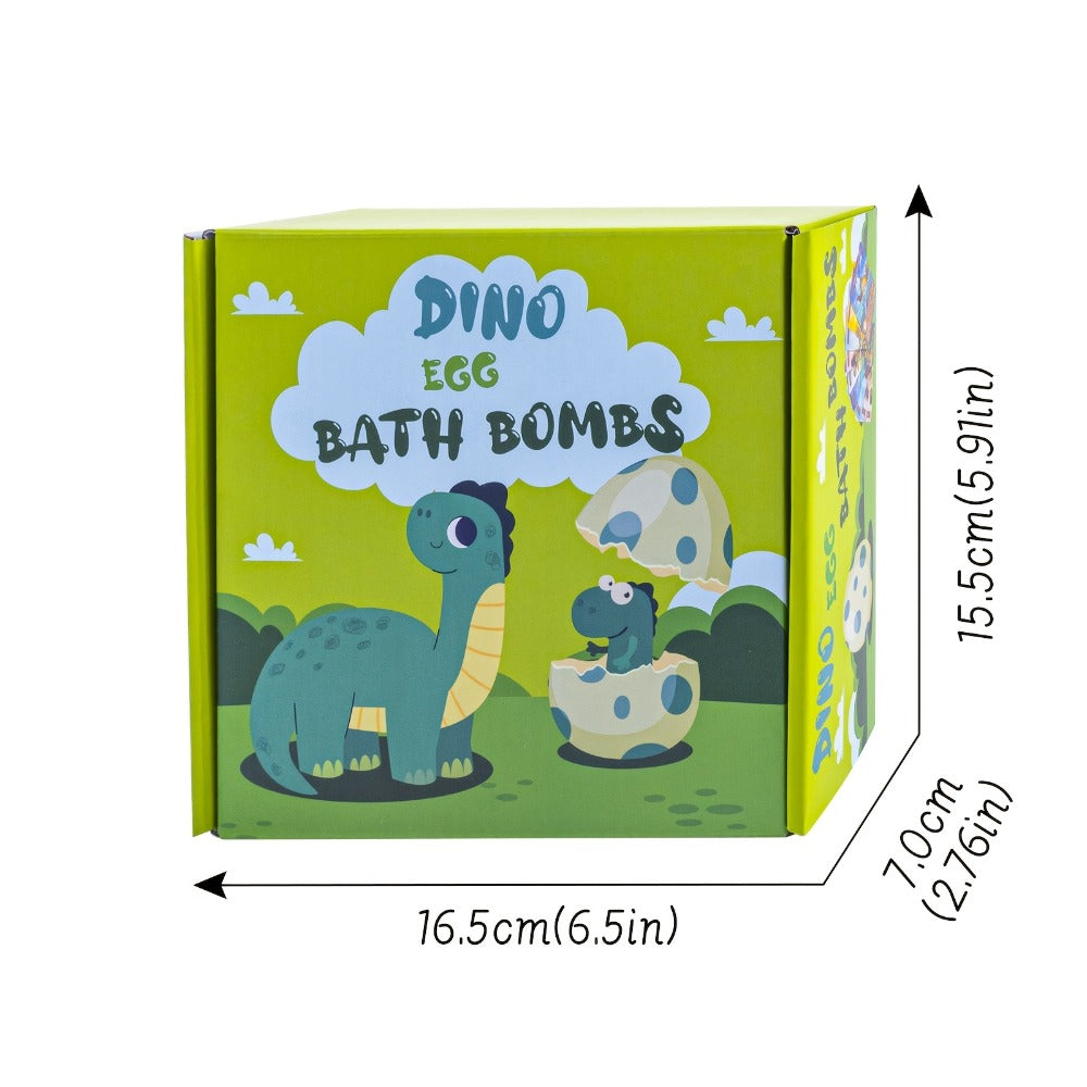 Dinosaur Egg Bath Bombs with Surprise Inside 9 Pack - Kids Fizzy Bath Balls with Hidden Dinosaur Toy, Bubble Gum Scent, Fun Educational Birthday Christmas Easter Gift for Boys Girls Ages 3+