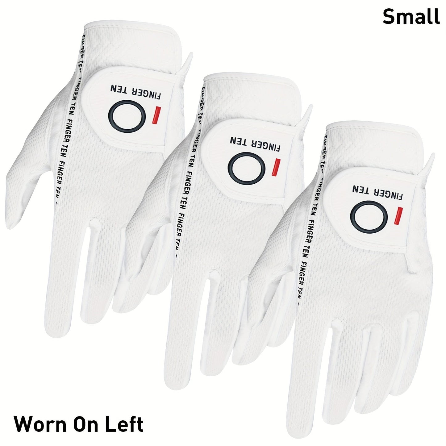 Wet Weather Golf Gloves Rain Grip 3-Pack for Men | Breathable Water-Resistant Golf Gloves for Left & Right Hand – Durable Comfortable Fit in Hot & Wet Conditions (Black, Gray, White | S–3XL)