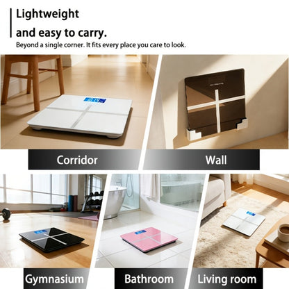 Digital Bathroom Scale with LCD Temperature Display – 396 lb High-Precision Weight Scale, KG/Pounds Switchable, Wide Non-Slip Platform, Available with HD LED Upgrade, Waist Strap & Storage Rack