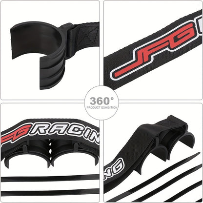 Motorcycle Recovery Tow Strap Set – Adjustable Front & Rear Nylon Straps for Off-Road Dirt Bikes, Motocross & Trail Riding, Heavy-Duty Pull Belt for Stuck Bike Recovery