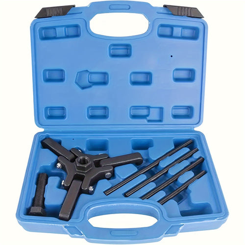 6pcs Harmonic Balancer Puller Tool Removable Damper Pulley Puller Kit for Ford GM for CHRYSLER for Cadillac for CHEVROLET Truck for MITSUBISHI Crankshaft Pulley 3 Jaw