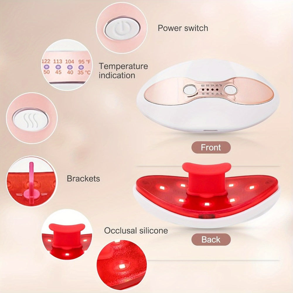Lip Plumper Device for Women – Electric Lip Shaper & Trainer with 4 Adjustable Heating Temperatures for Fuller, Plumper Lips, Portable Beauty Tool Gift