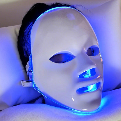 Portable 7-Color LED Facial Mask Device – USB Rechargeable Home Beauty Skincare Tool for Face Care, Anti-Aging & Acne, Perfect Gift for Girlfriend & Valentine's Day