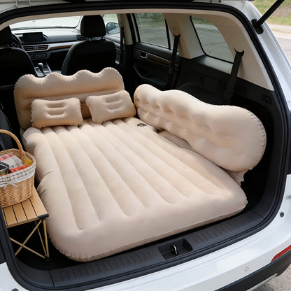Inflatable Bed, Convenient Car Inflatable Bed - Including Storage Bag And Tool Kit, High Aesthetic And Comfortable Inflatable Car Bed, Outdoor Inflatable Bed, Car Additions, Soft And Skin Friendly Plush Folding Design