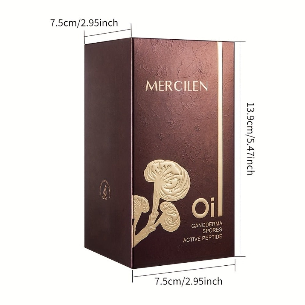 Collagen Peptide Face Oil with Ganoderma Spores & Mushroom Extract — Anti-Aging Firming Brightening Serum Oil for Radiant Youthful Skin All Skin Types