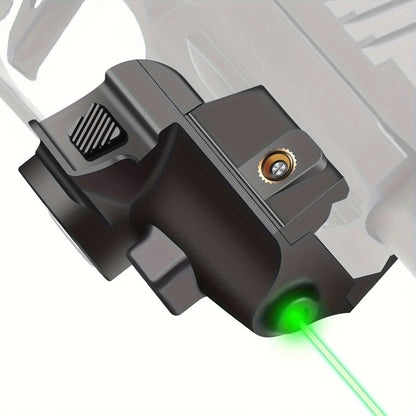 Compact Green Laser Sight Magnetic USB Charging Ambidextrous Low Profile 20mm Picatinny Rail for Handgun Pistol Airgun 150-300m Range PA66 Nylon