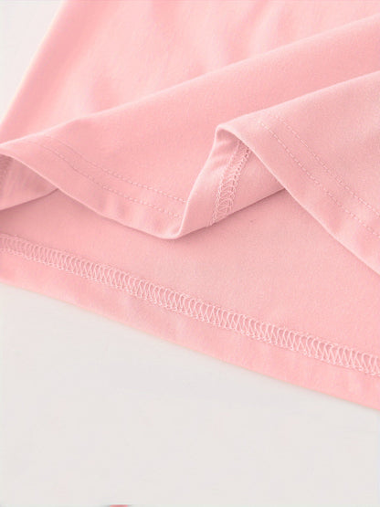 Girls' Casual T-Shirt - Short Sleeve Summer 0869