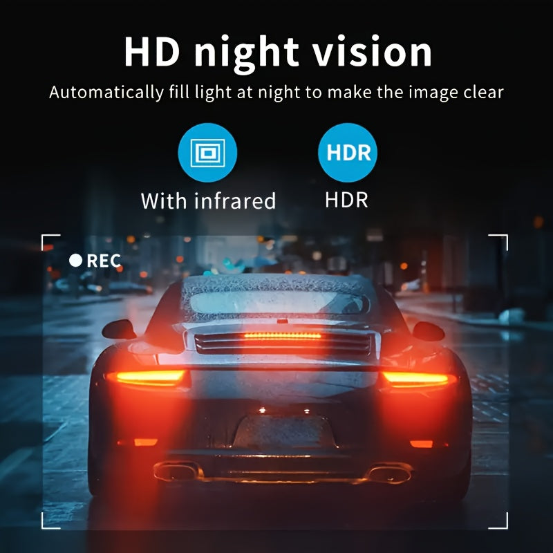 BCUOZ 360° Panoramic 4-Channel 1080P HD Ultimate Safety Dash Cam Kit, 1080P Front And 720P Rear/Left/Right Full Coverage, Four Views Displayed Simultaneously, IR HD Night Vision, WDR, G-Sensor, Loop Recording - Auto Parts/Car Dashboard Camera/Safety